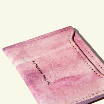 Card holder in airbrushed calfskin "Skin"
