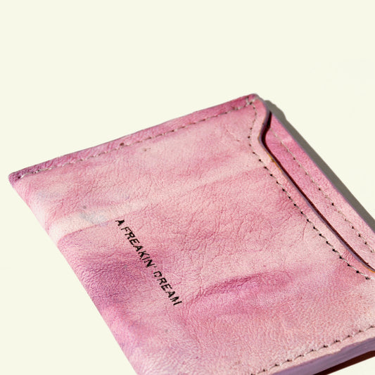 Card holder in airbrushed calfskin "Skin"