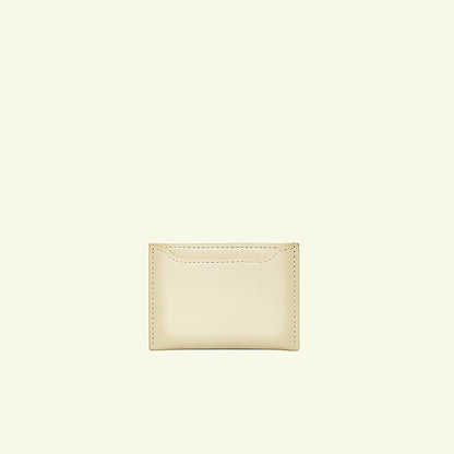 Portacarte in vitello aerografato "Sesame #f0efda"