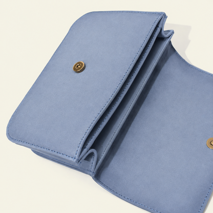 Tori bag in airbrushed Suede "Baby Blue"