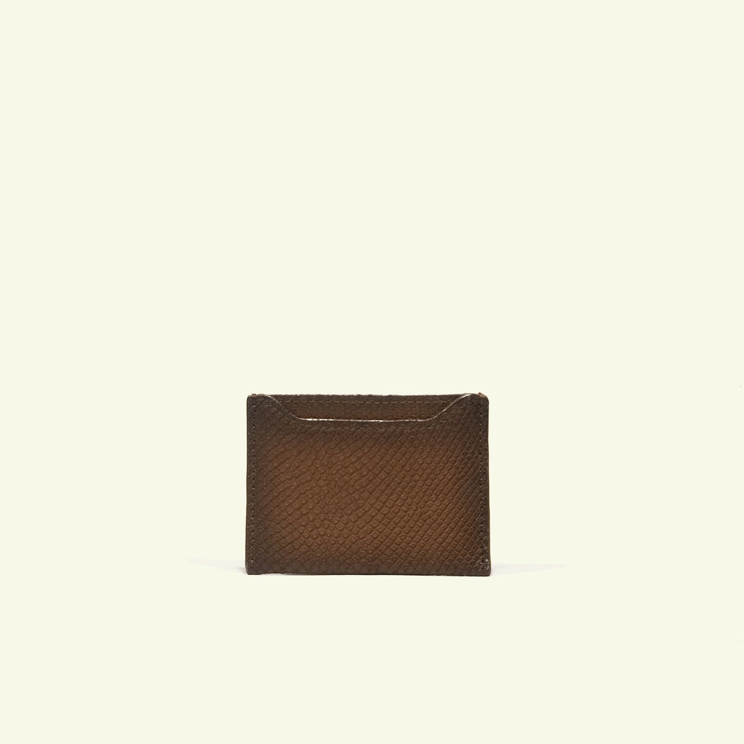 Portacarte in vitello aerografato "Caramel Reptile"