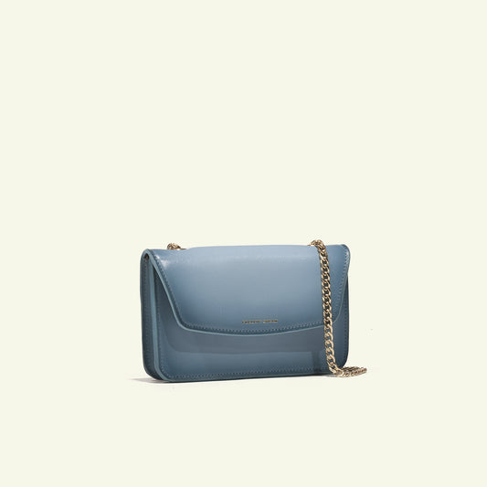 Borsa Gia in pelle aerografata "Cloudy Day"