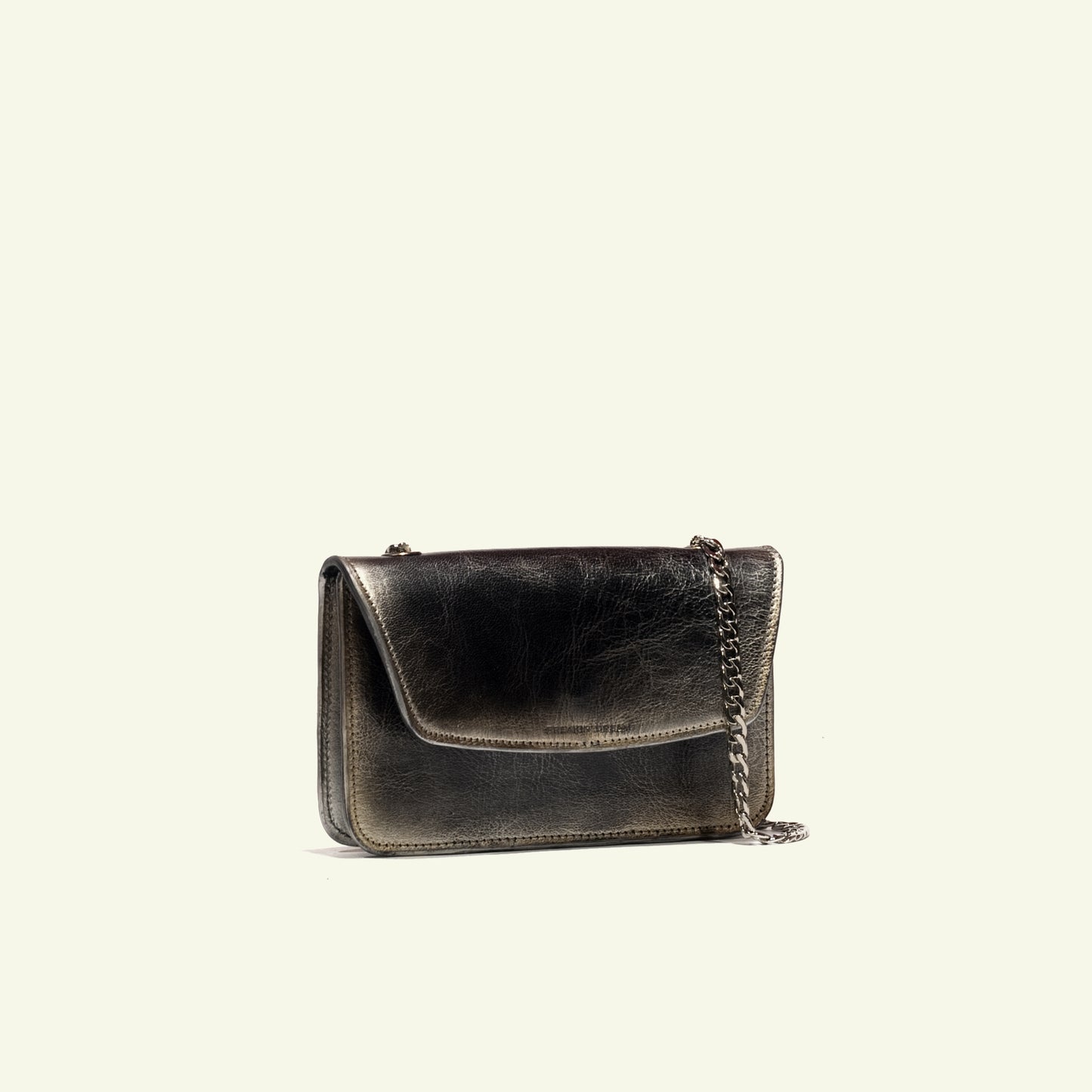 Borsa Gia in pelle aerografata “Warm Metal”