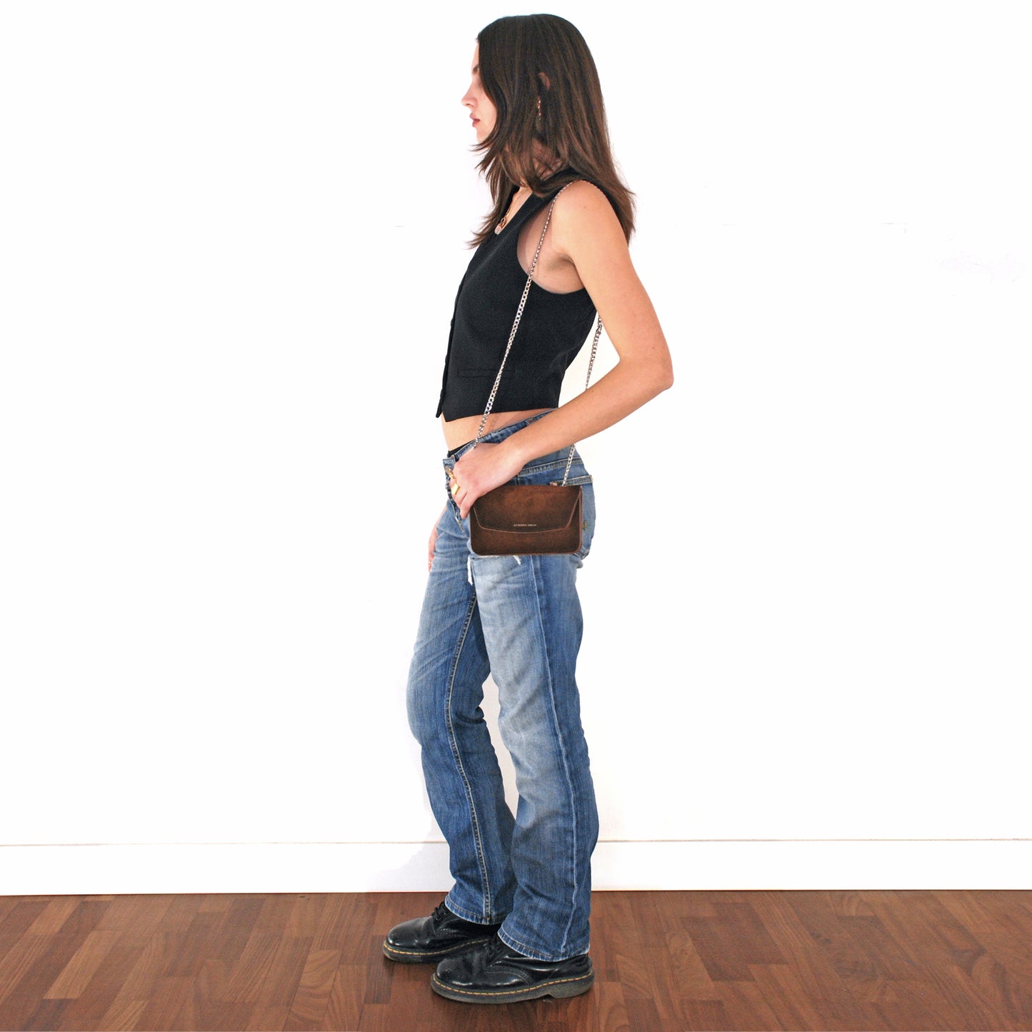 Gia Bag in airbrushed Suede "Burnt Wheat"