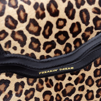 Borsa Pascale in Cavallino Leopardato e Pelle Nera