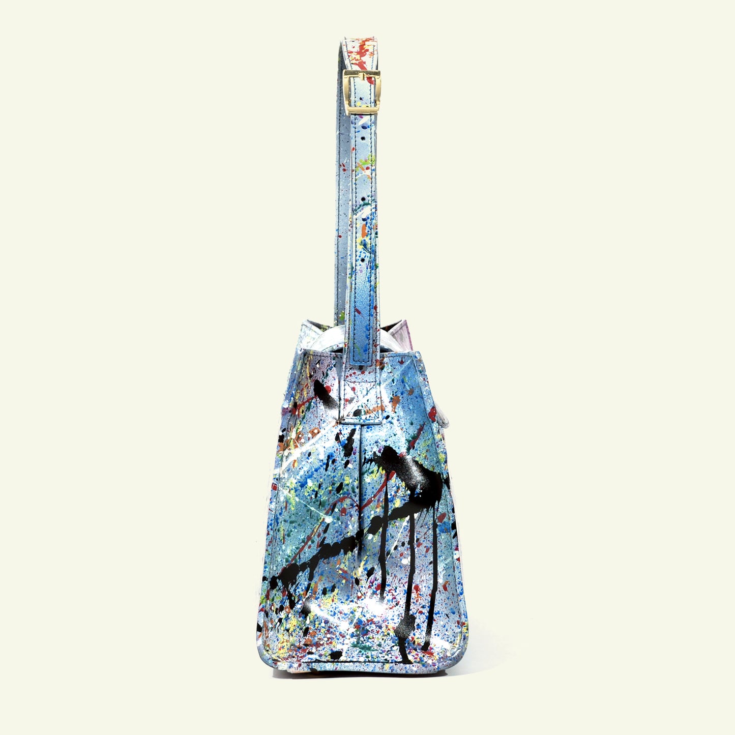 Large Pascale Bag in airbrushed leather "AFD Multicolor Attack"
