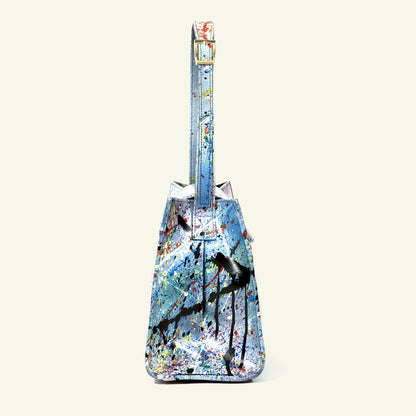 Large Pascale Bag in airbrushed leather "AFD Multicolor Attack"