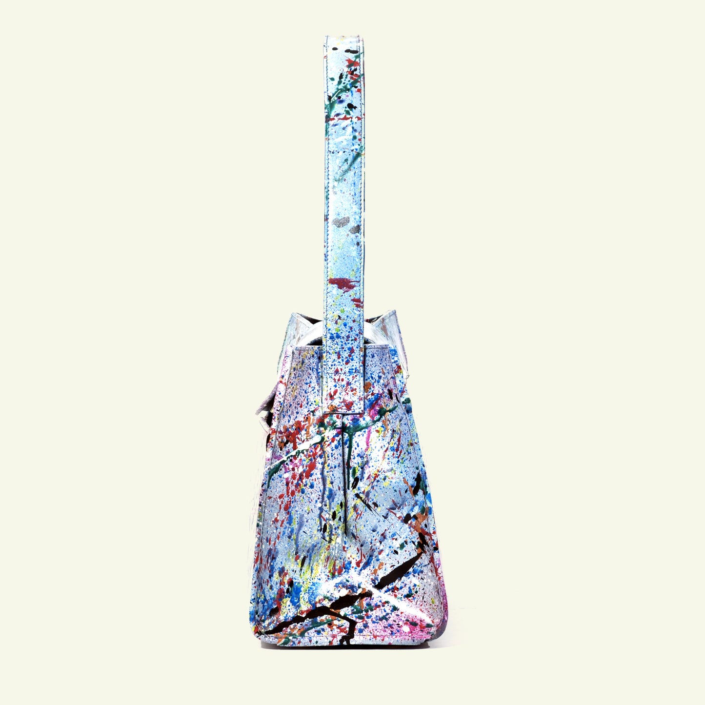 Large Pascale Bag in airbrushed leather "AFD Multicolor Attack"
