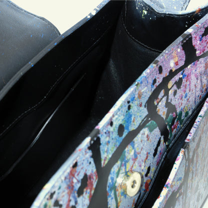 Large Pascale Bag in airbrushed leather "AFD Multicolor Attack"