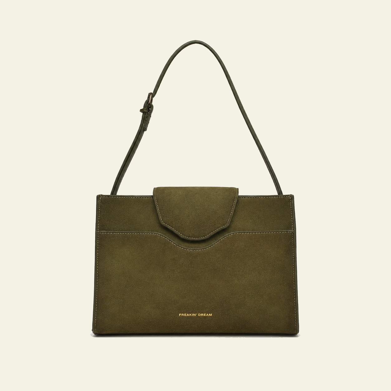 Pascale Mini Bag in airbrushed suede "Forest Green"
