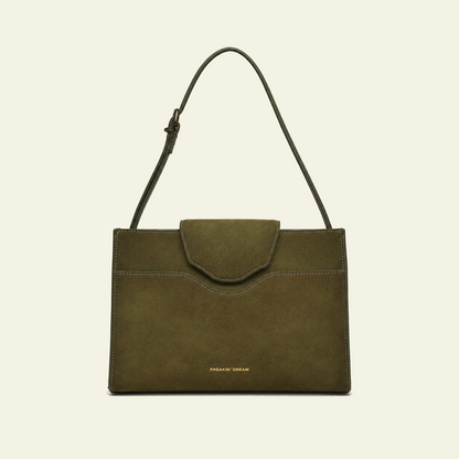 Pascale Mini Bag in airbrushed suede "Forest Green"