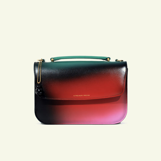Tori bag in airbrushed leather "Colors Match Black"