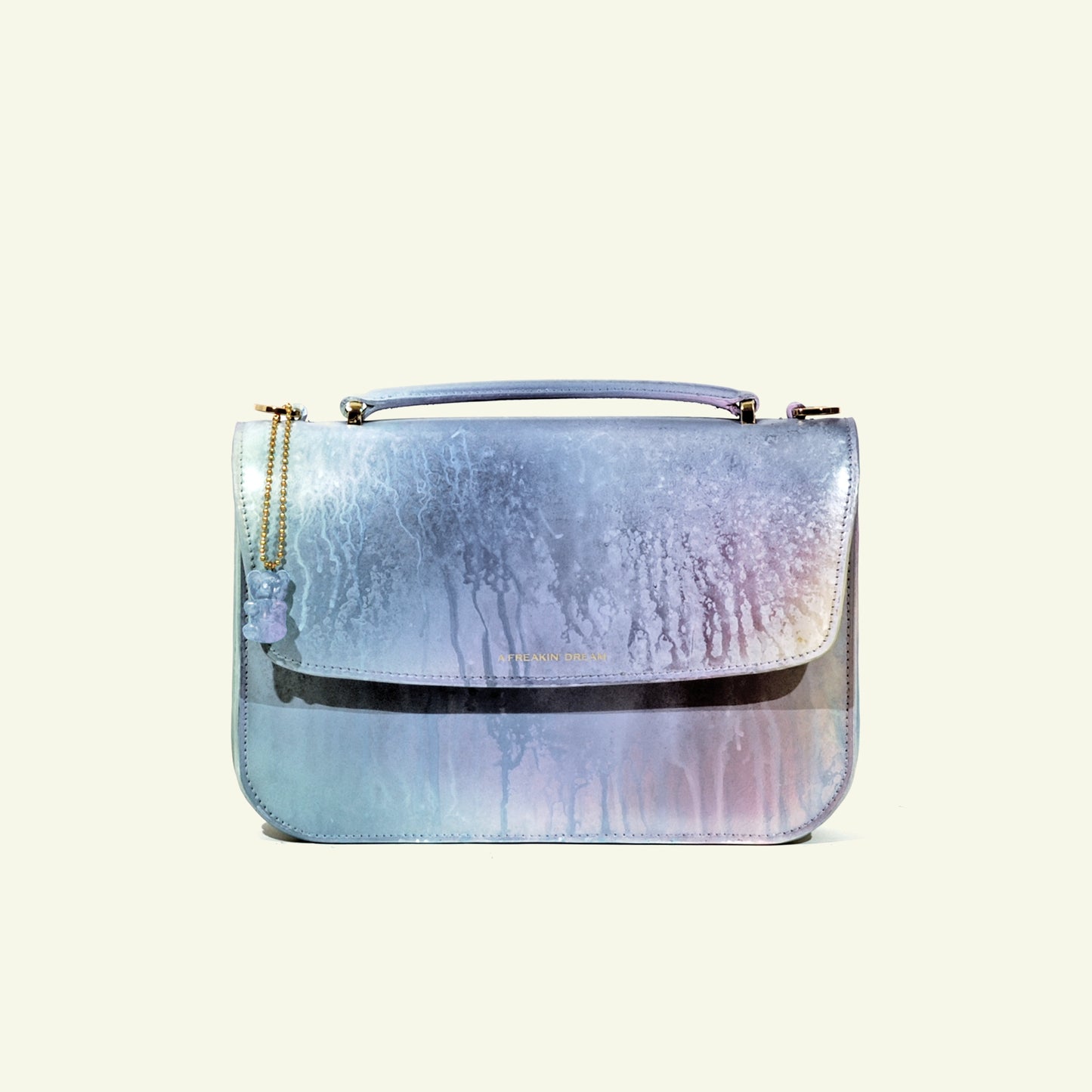 Tori bag in airbrushed leather "Oops, I drop the paint"