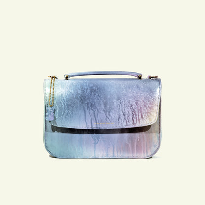 Tori bag in airbrushed leather "Oops, I drop the paint"