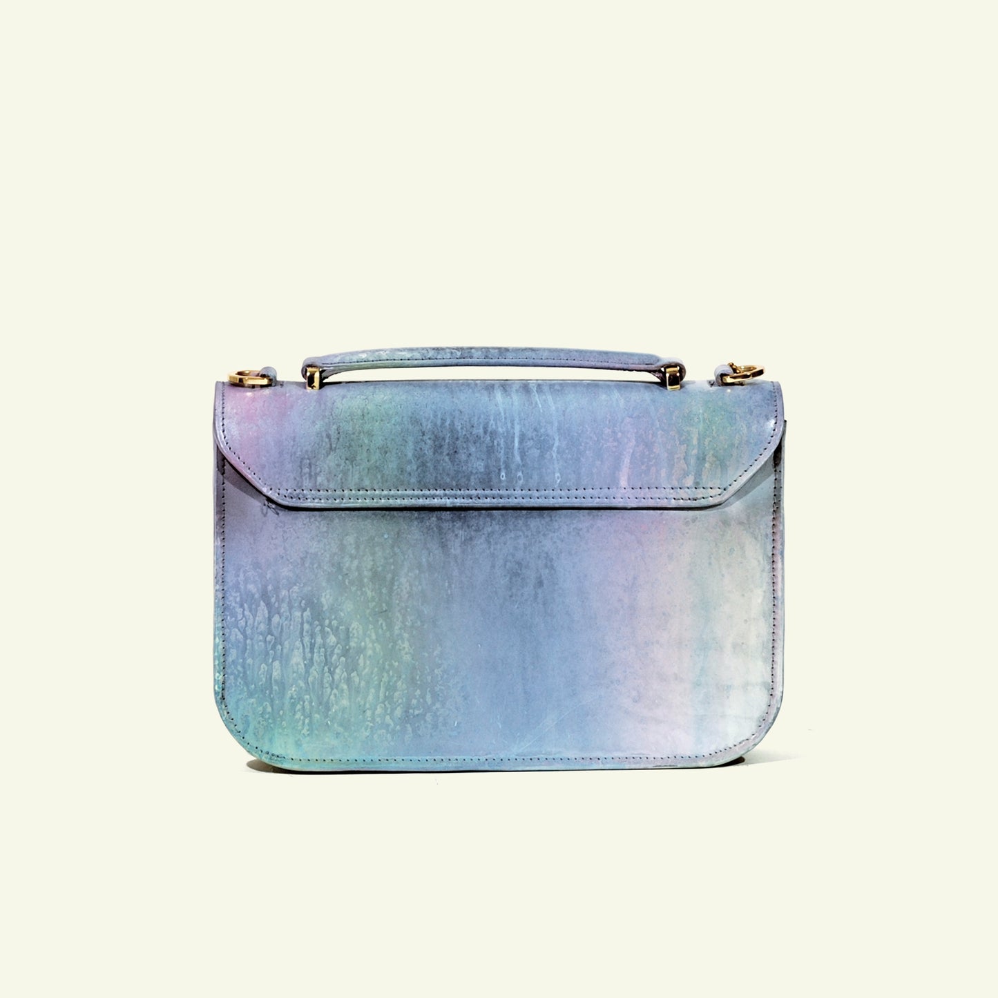Tori bag in airbrushed leather "Oops, I drop the paint"