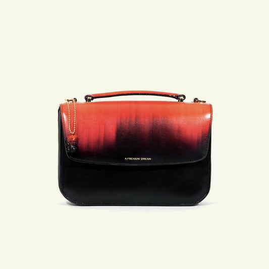 Tori Bag in airbrushed leather "The crayons effect"