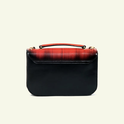 Tori Bag in airbrushed leather "The crayons effect"