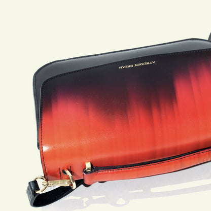 Tori Bag in airbrushed leather "The crayons effect"