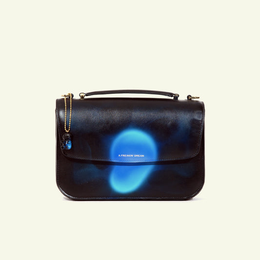Tori bag in airbrushed leather "Electrons"