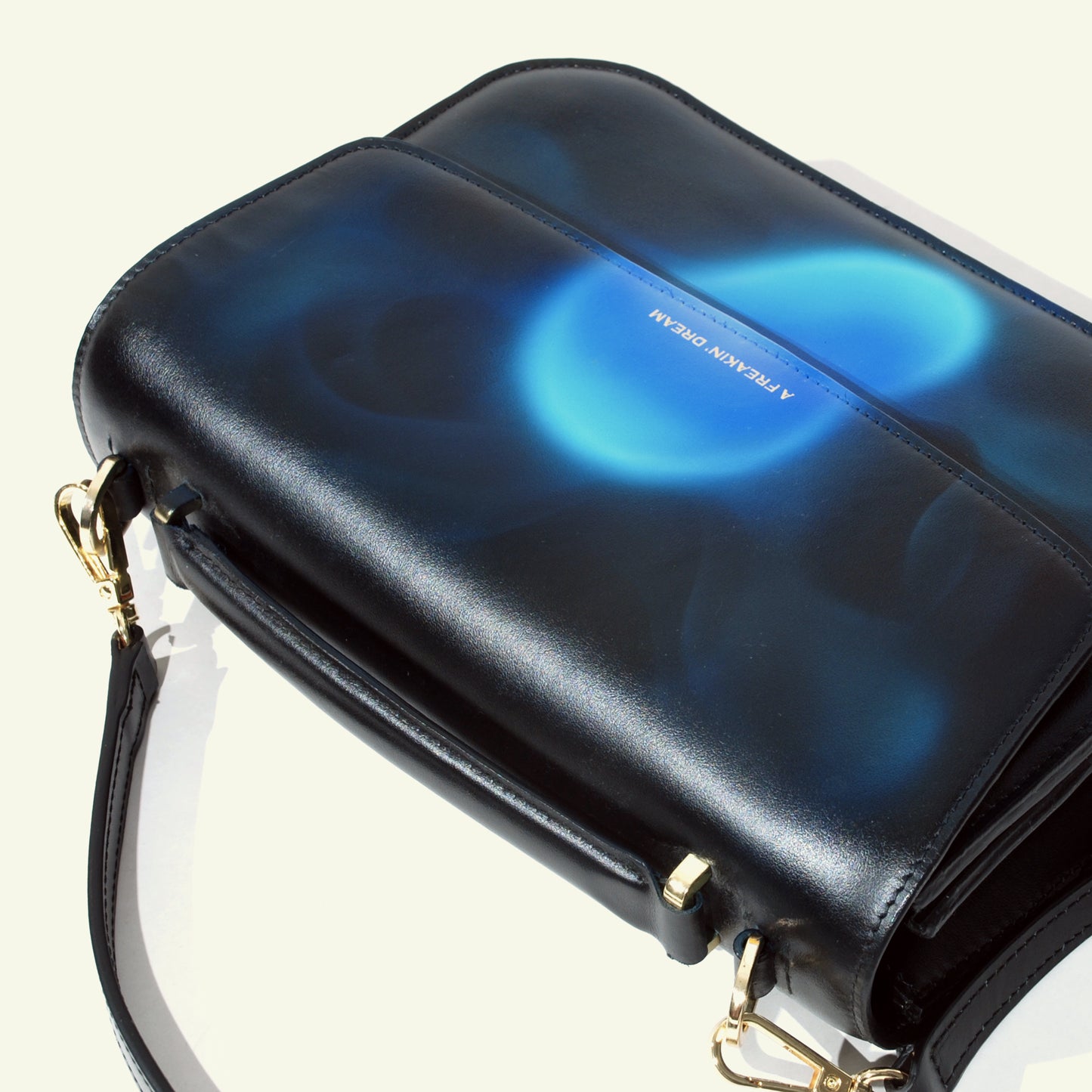 Tori bag in airbrushed leather "Electrons"