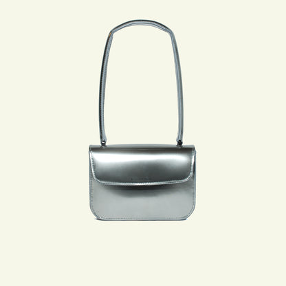 Tori Mini Bag in airbrushed leather "Chrome"