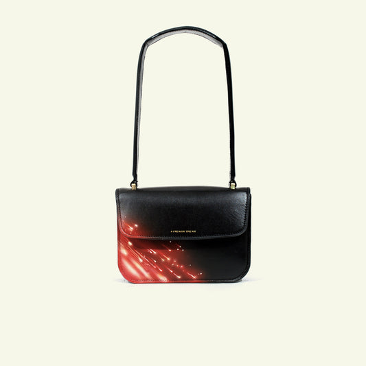 Tori Mini Bag in airbrushed leather "Armageddon"