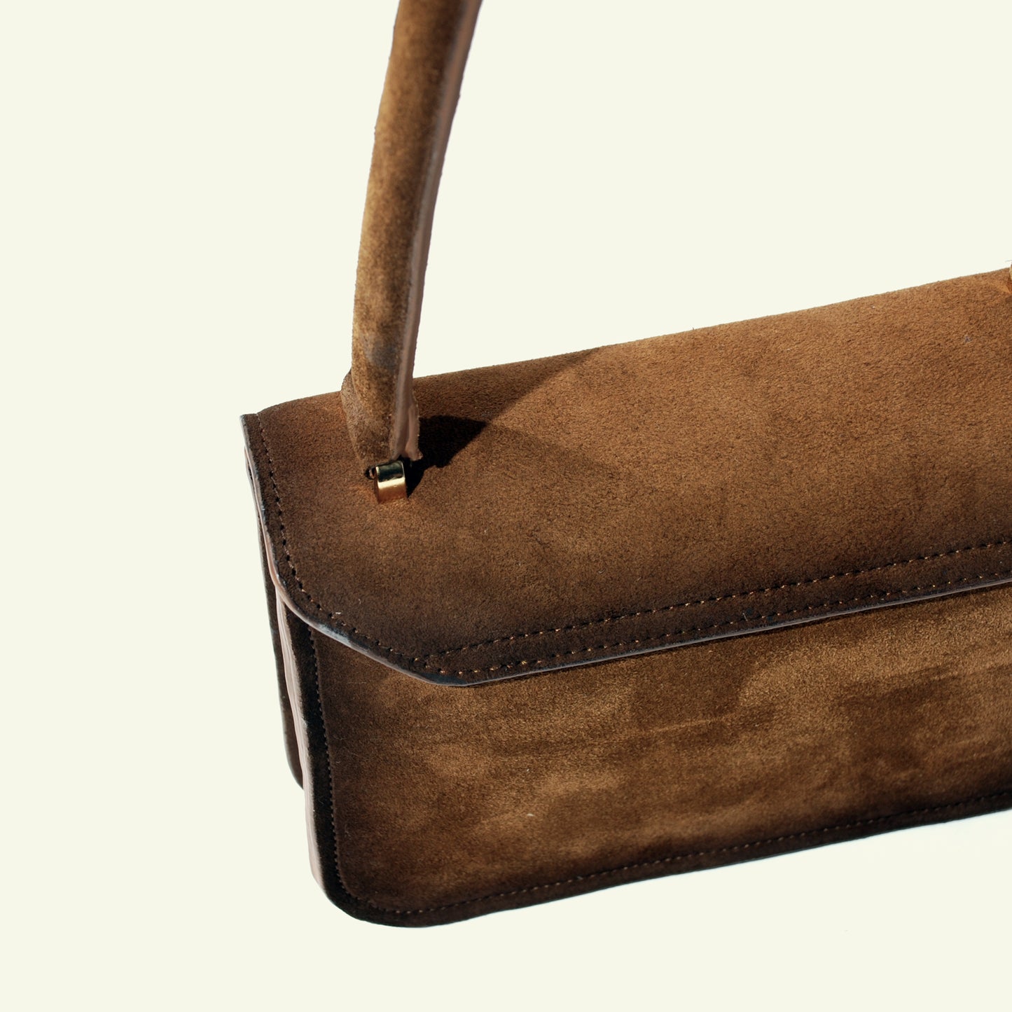 Tori Mini Bag in airbrushed Suede "Burnt Wheat"