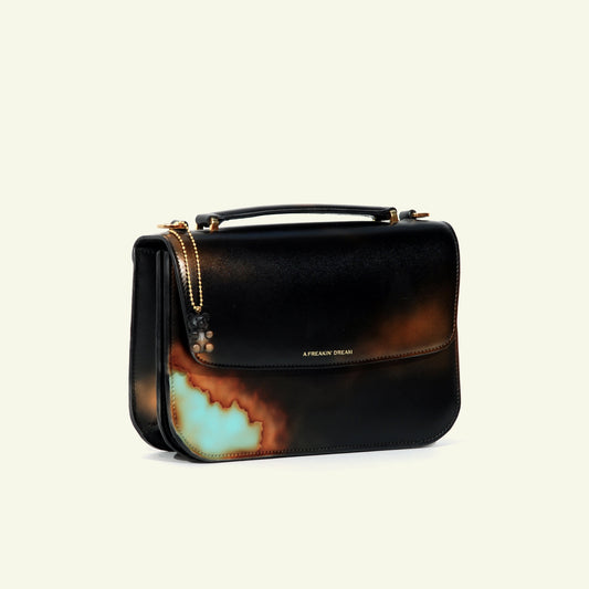 Tori bag in airbrushed leather "Rust"
