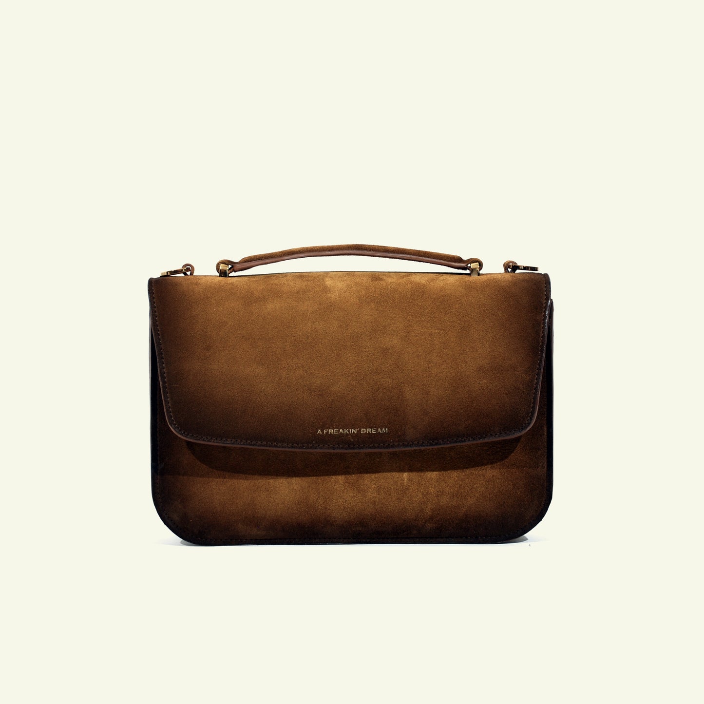Tori bag in airbrushed Suede "Burnt Wheat"