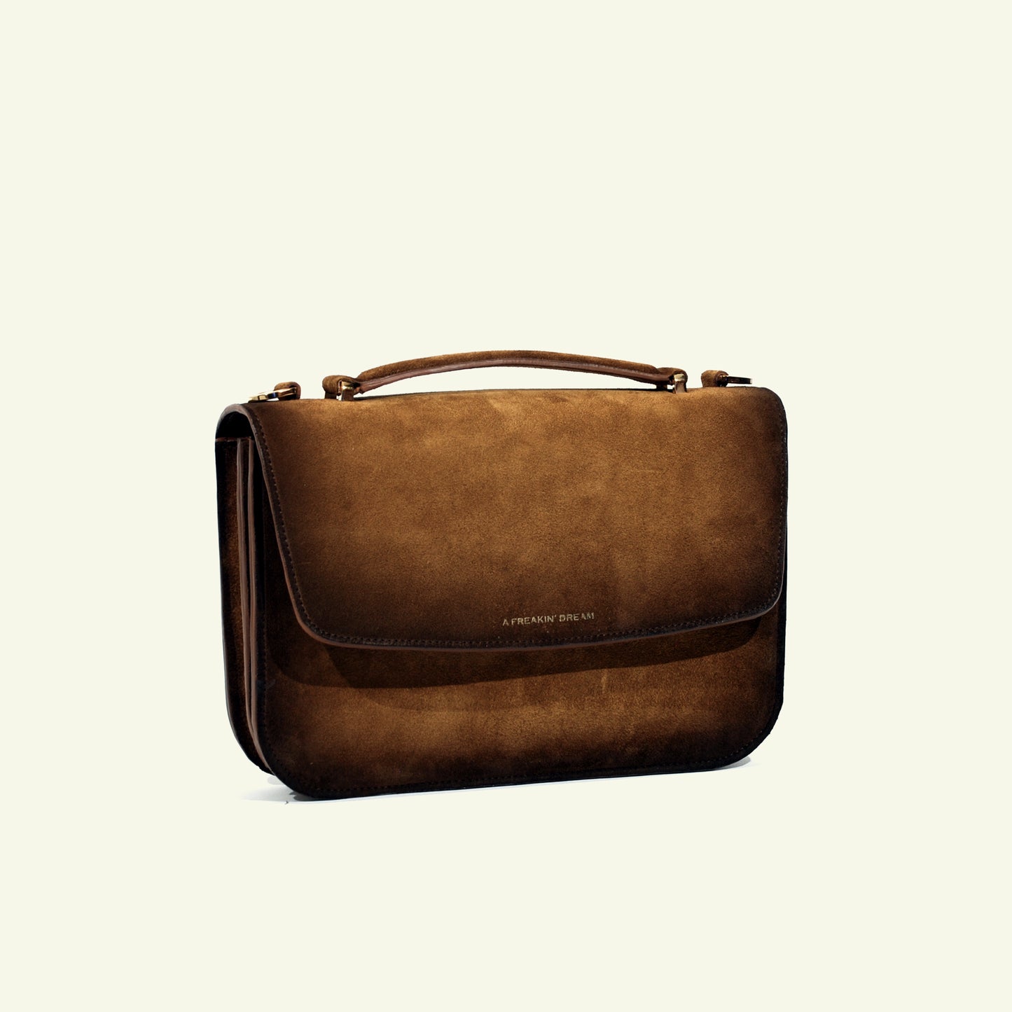 Tori bag in airbrushed Suede "Burnt Wheat"