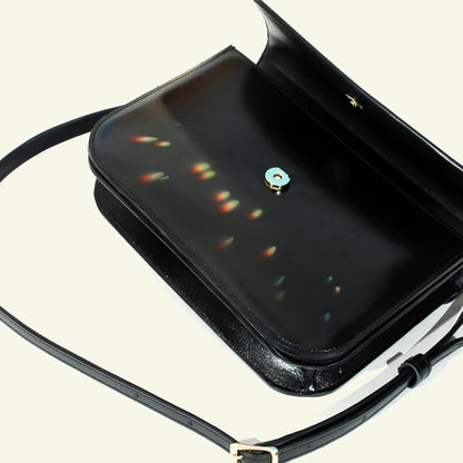 Tori bag in airbrushed leather "Rainbow lights"