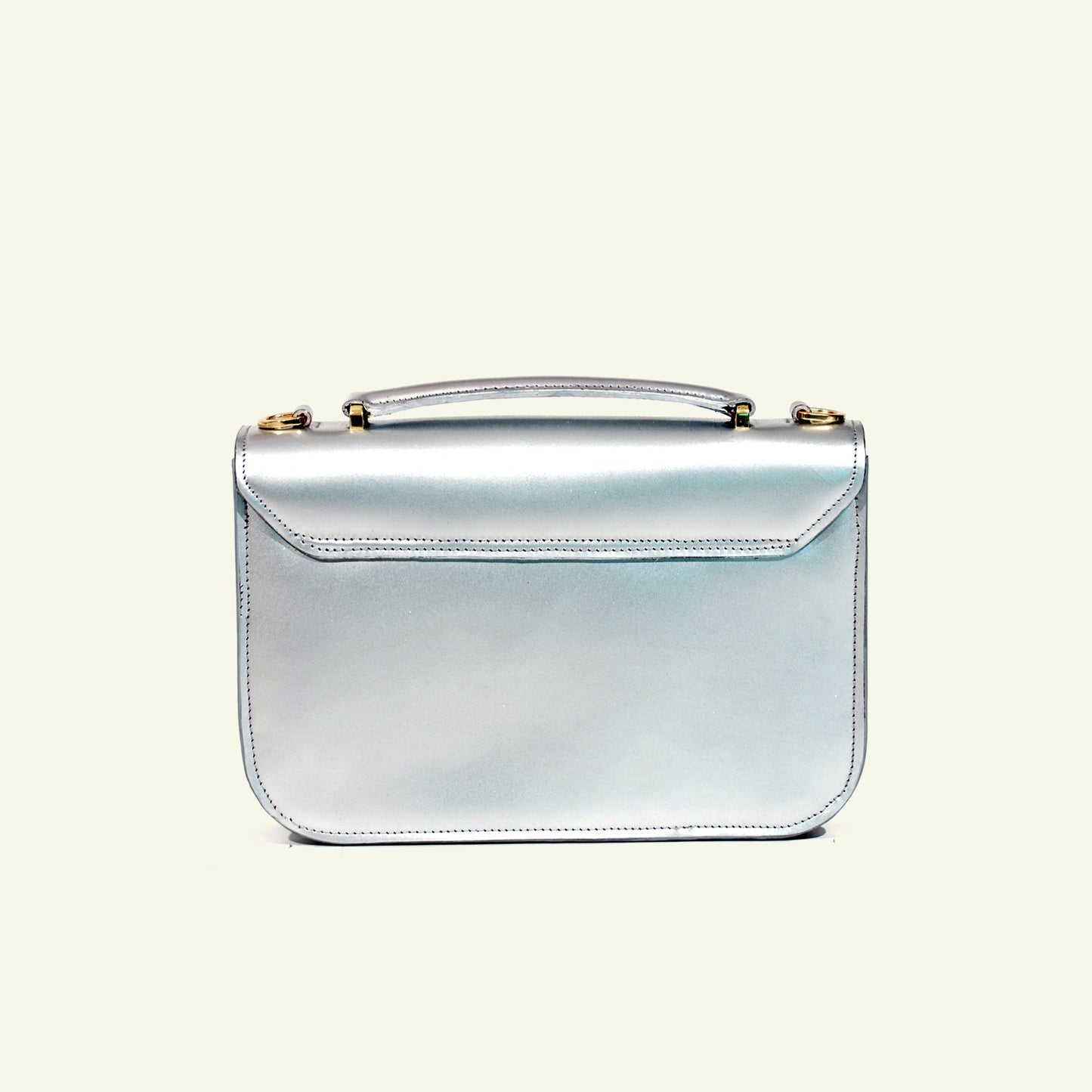Tori bag in airbrushed leather "Steel"