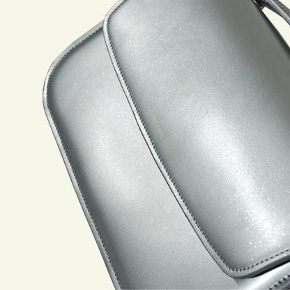 Tori bag in airbrushed leather "Steel"