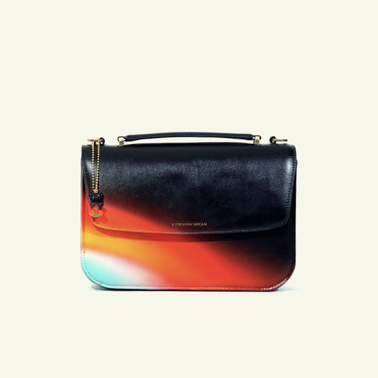 Tori Bag in airbrushed leather "Traffic lights"