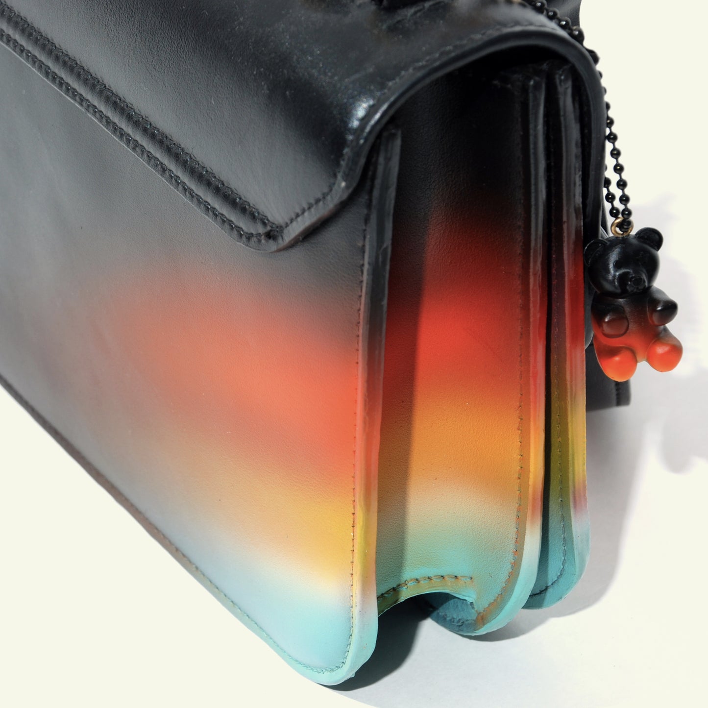 Tori Bag in airbrushed leather "Traffic lights"
