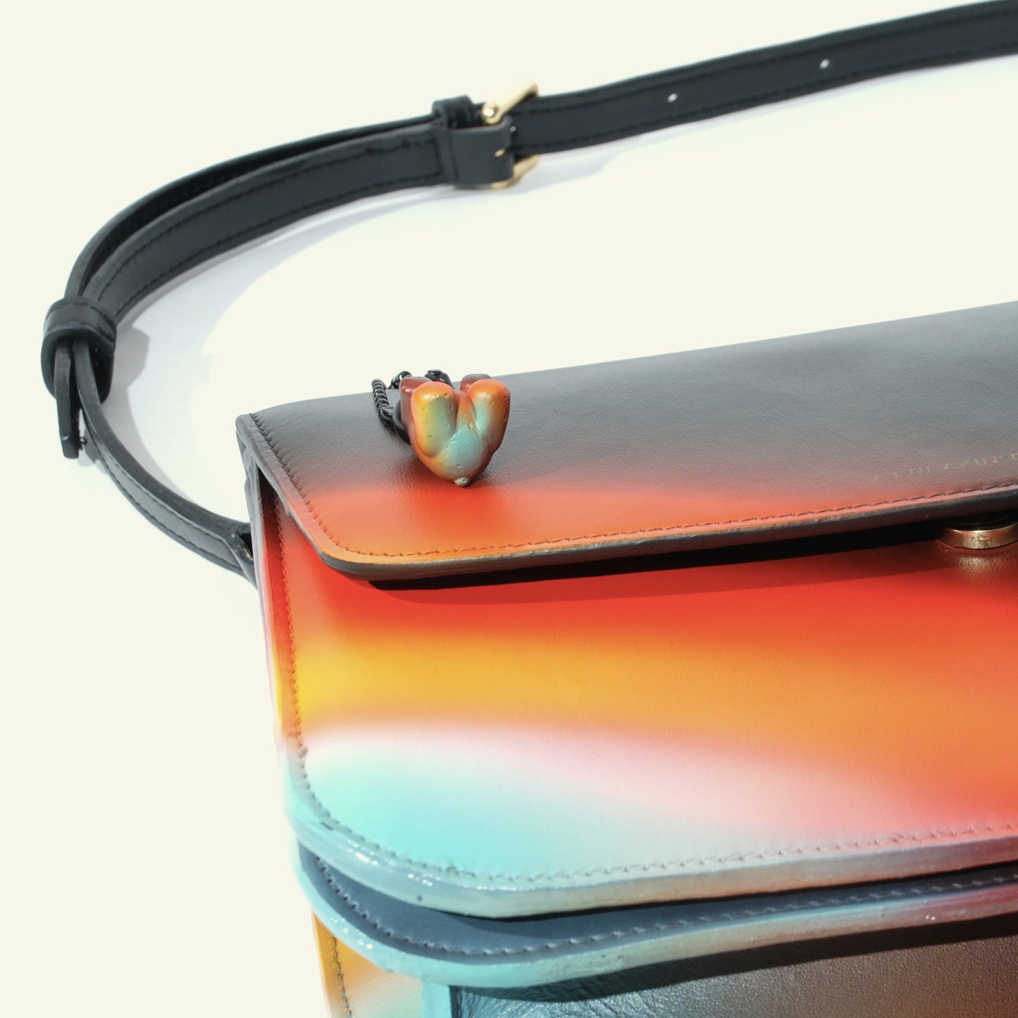 Tori Bag in airbrushed leather "Traffic lights"