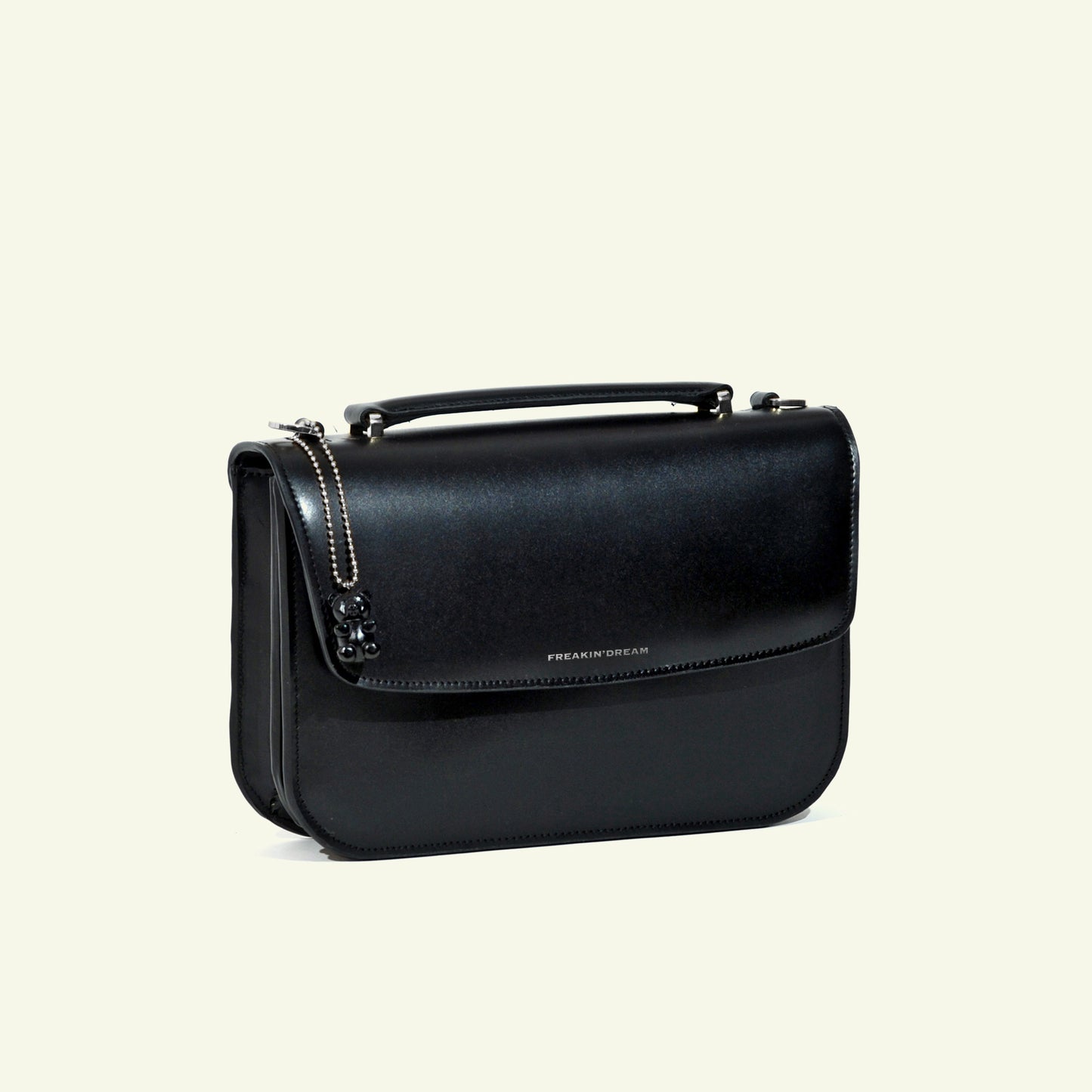 Borsa Tori in pelle di vitello "Nero #00000"