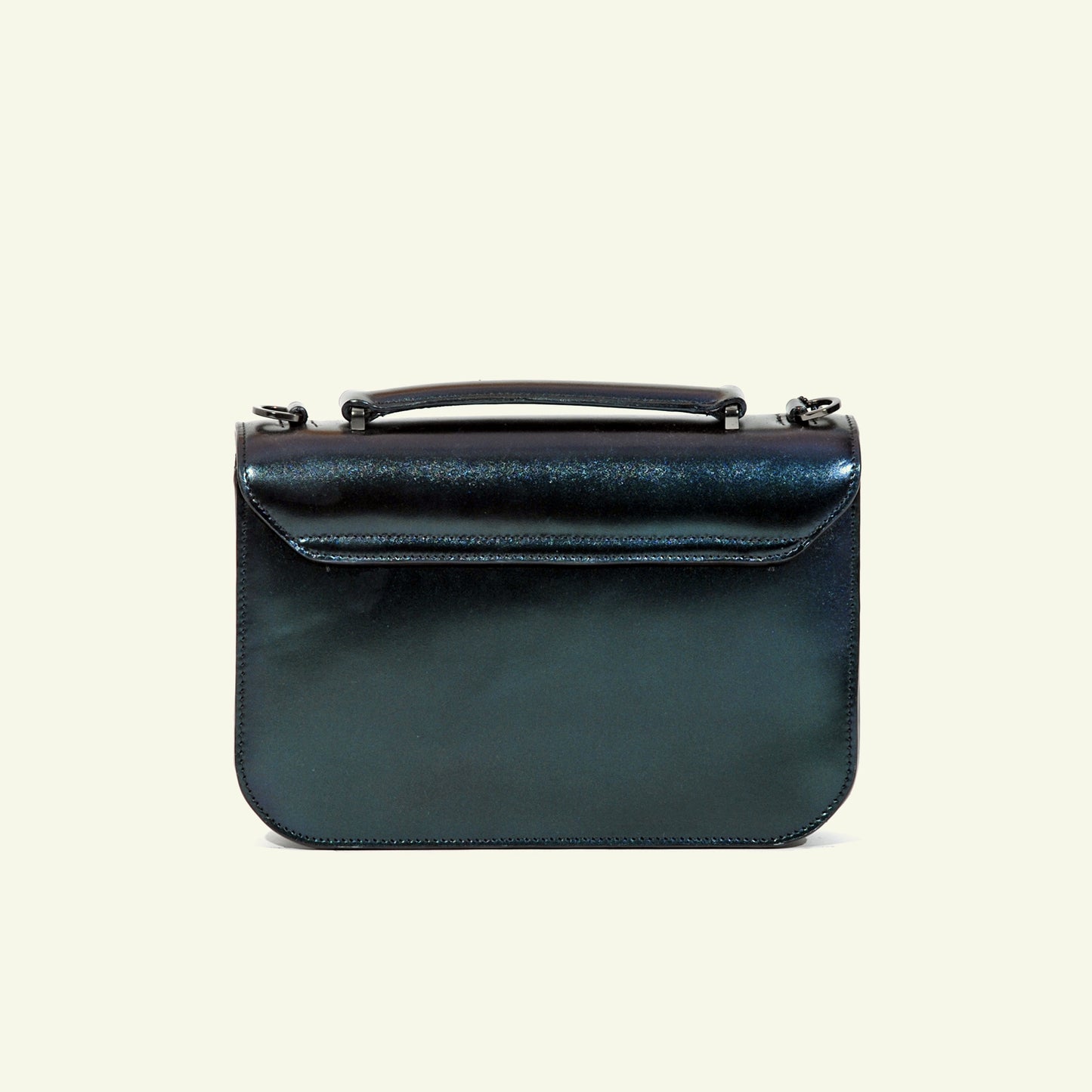 Tori bag in airbrushed leather "iridescent oil"