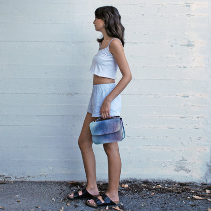 Tori bag in airbrushed leather "Oops, I drop the paint"