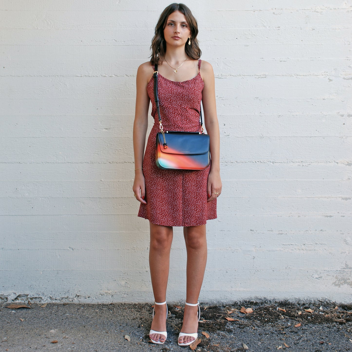 Tori Bag in airbrushed leather "Traffic lights"