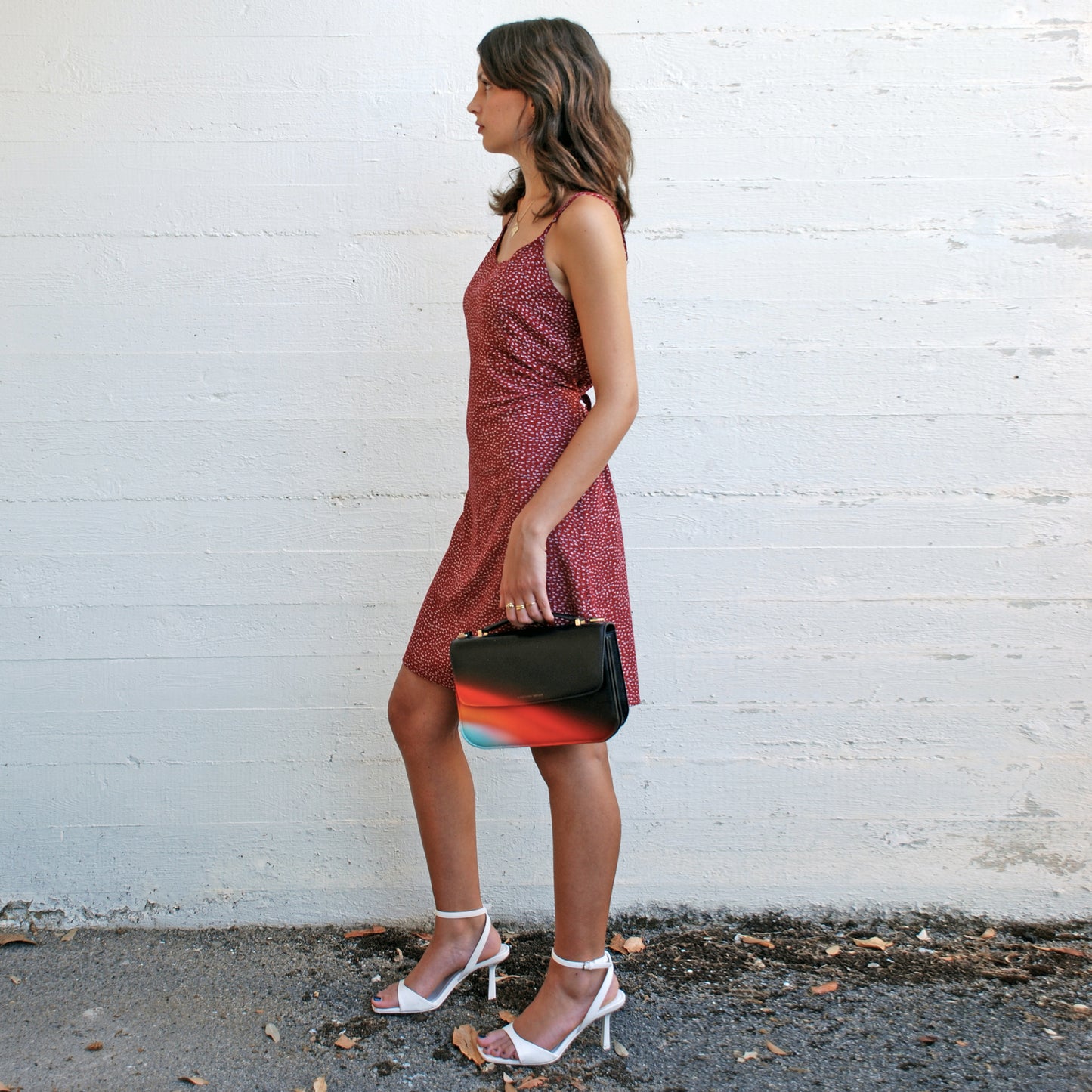 Tori Bag in airbrushed leather "Traffic lights"