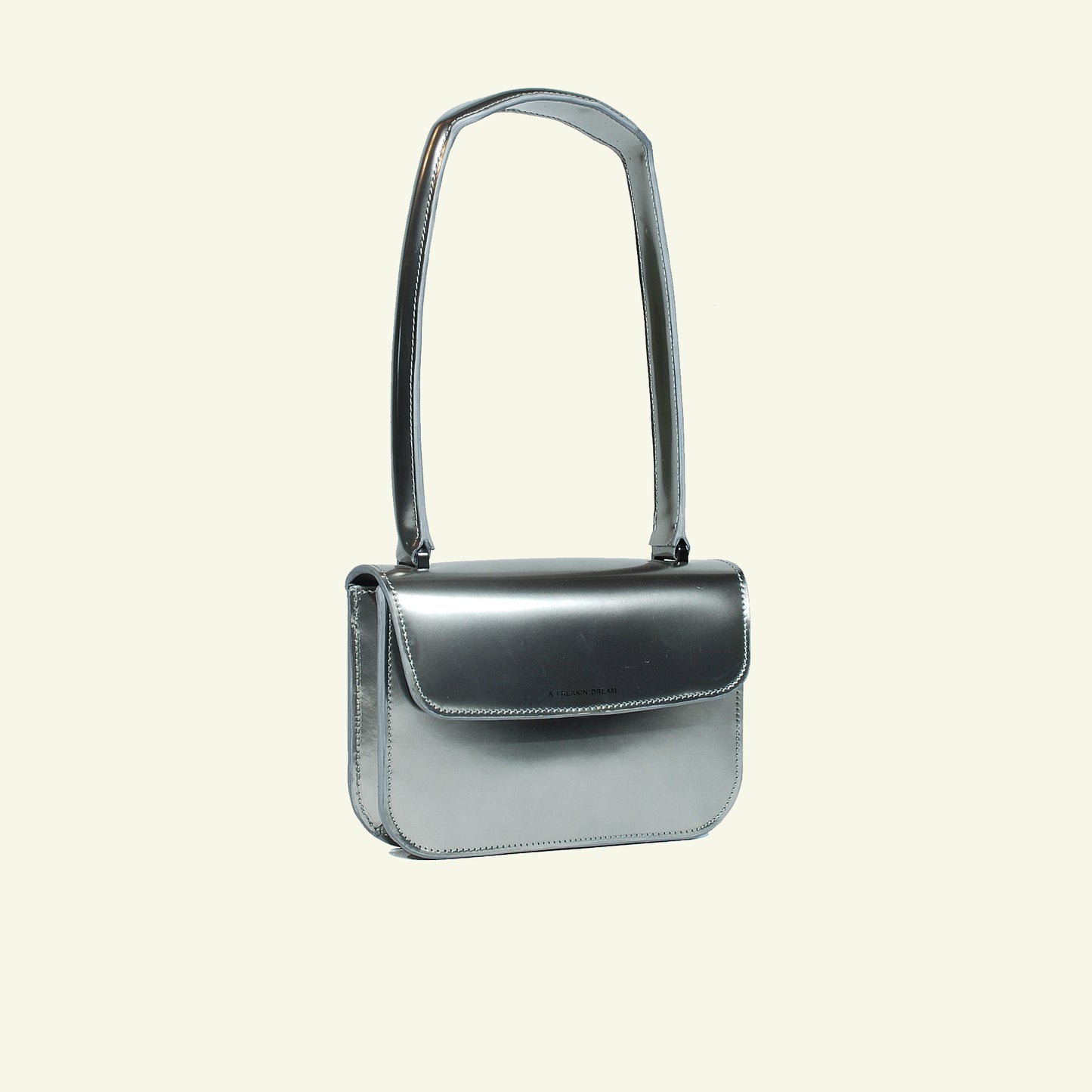 Tori Mini Bag in airbrushed leather "Chrome"