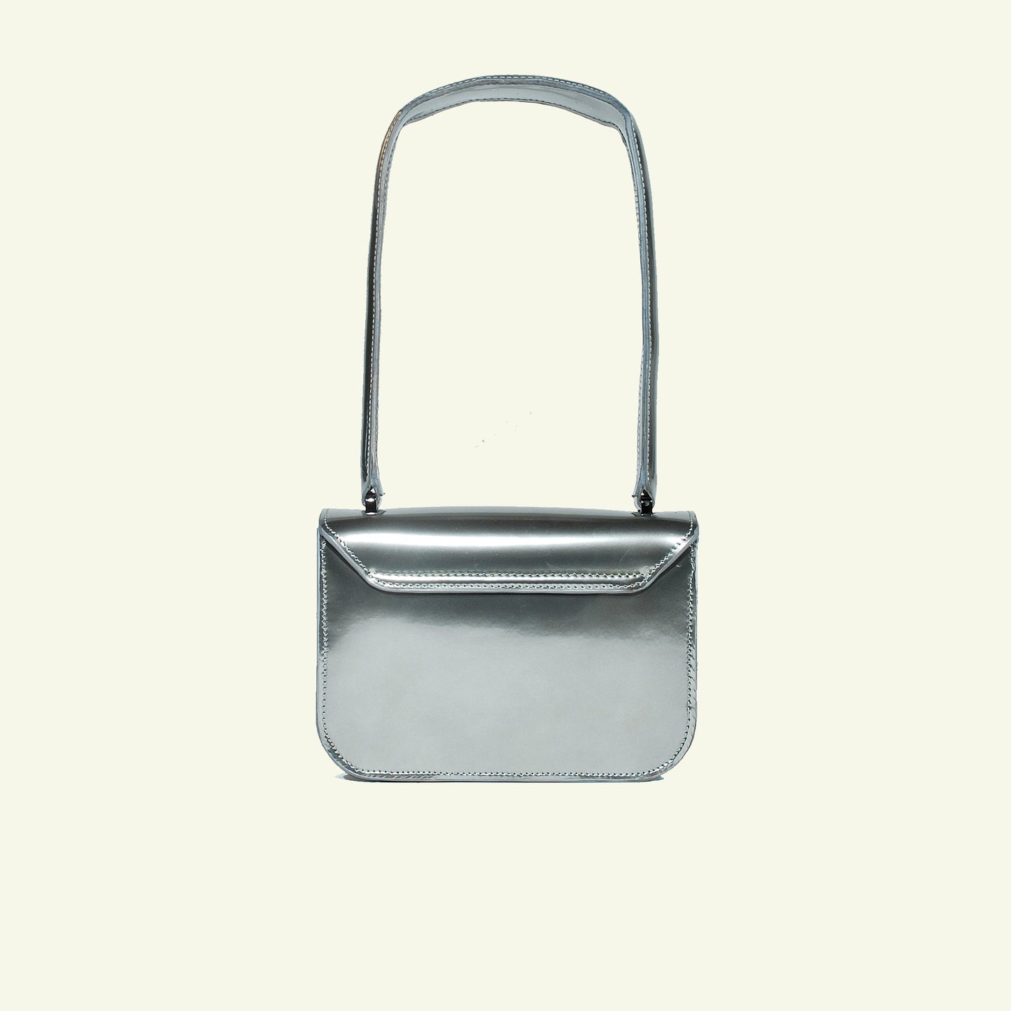 Tori Mini Bag in airbrushed leather "Chrome"