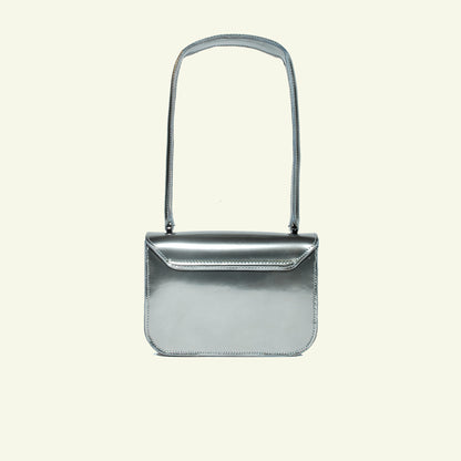 Tori Mini Bag in airbrushed leather "Chrome"