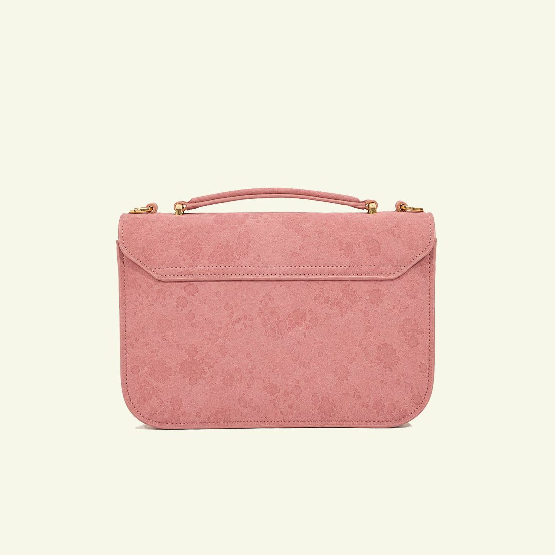 Tori Bag aus airbrush-bemaltem Kalbsveloursleder “Burnt Wheat”
