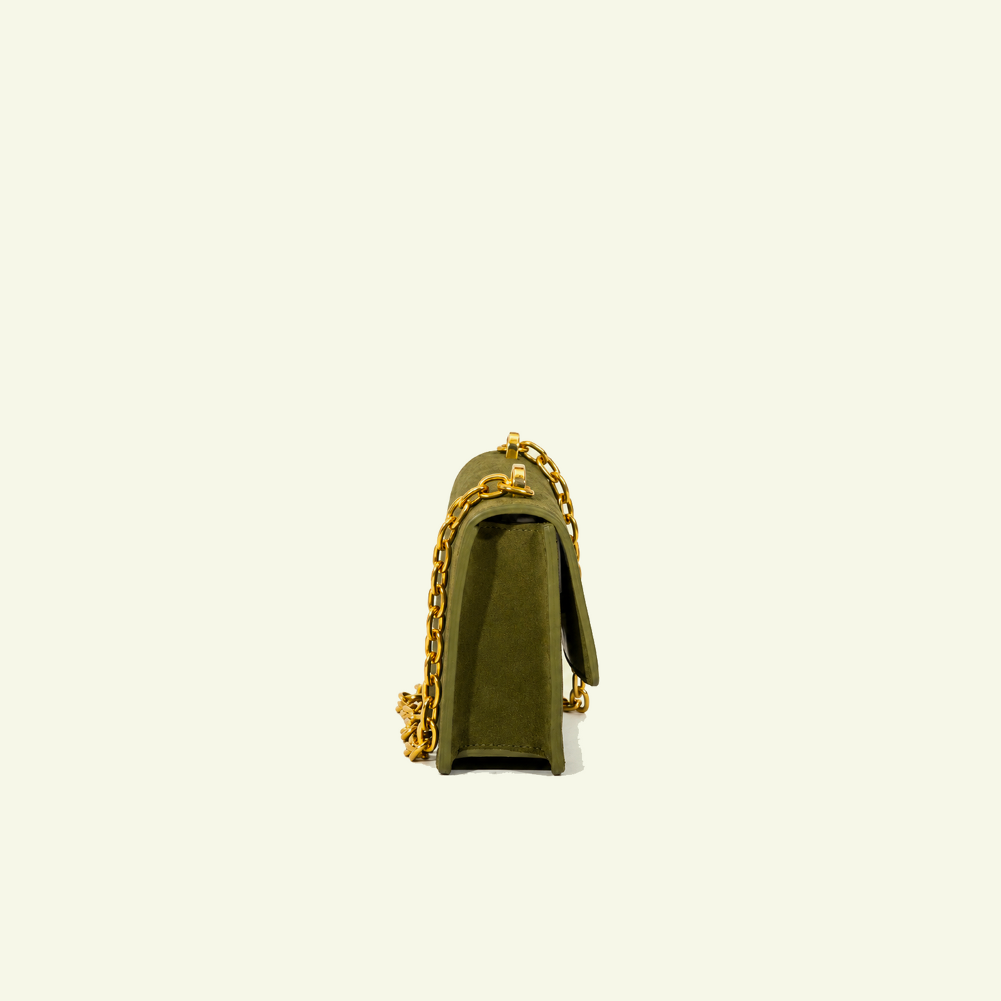 Brenda Bag aus airbrush-bemaltem Kalbsveloursleder “Burnt Wheat”