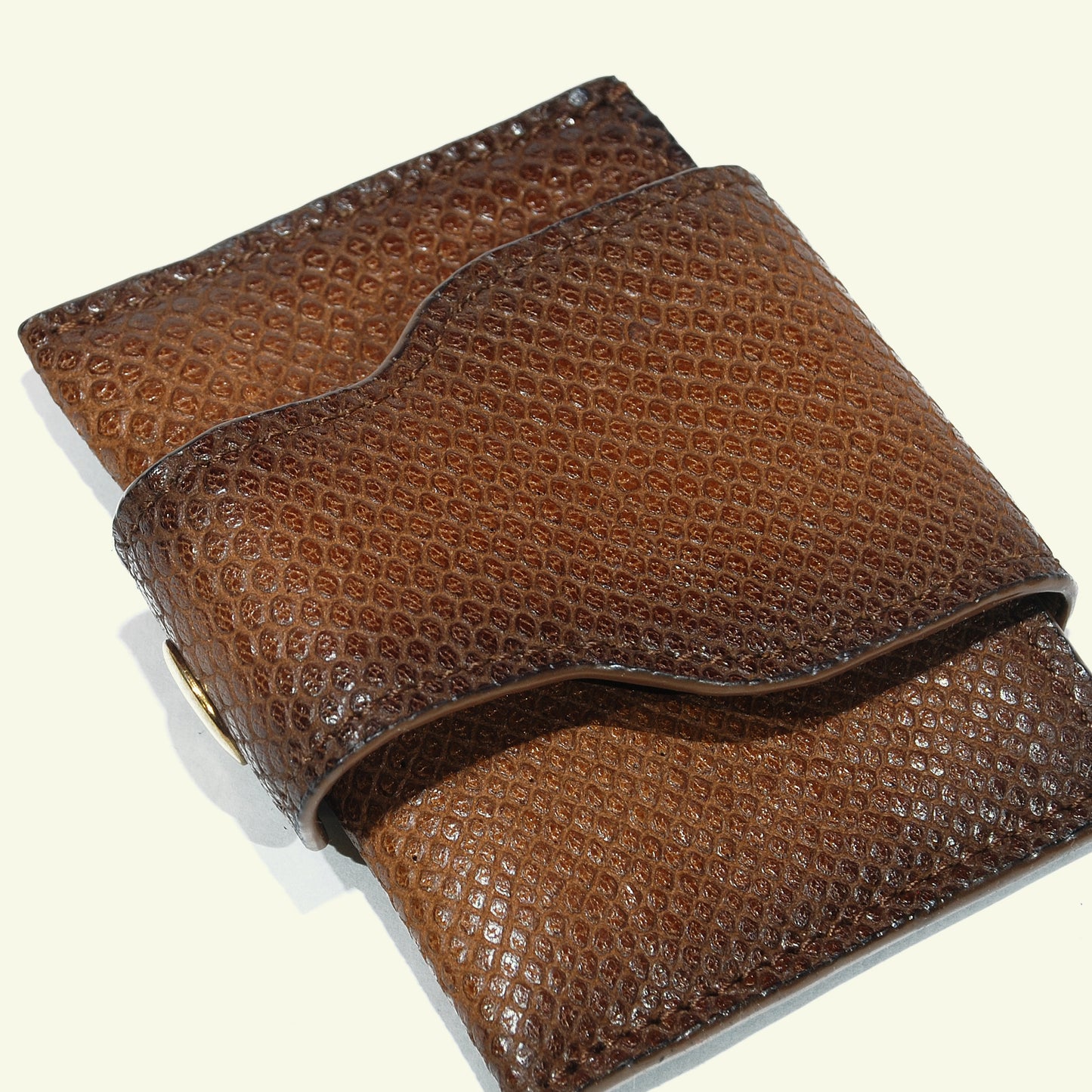 Portafoglio in Vitello Aerografato “Caramel Reptile”
