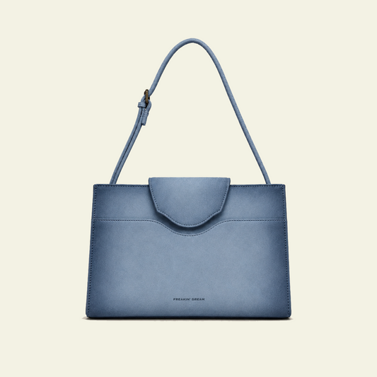 Pascale Mini Bag in airbrushed suede "Baby Blue"