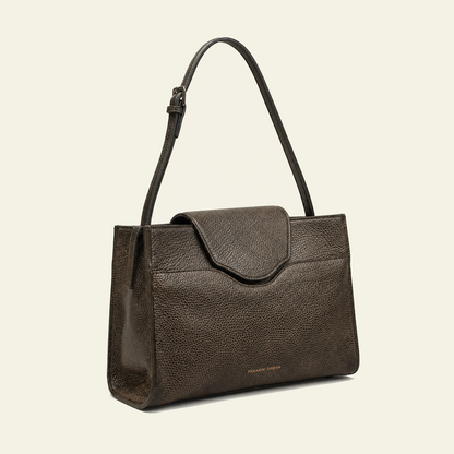 Pascale Mini Bag in airbrushed leather "Warm Metal"