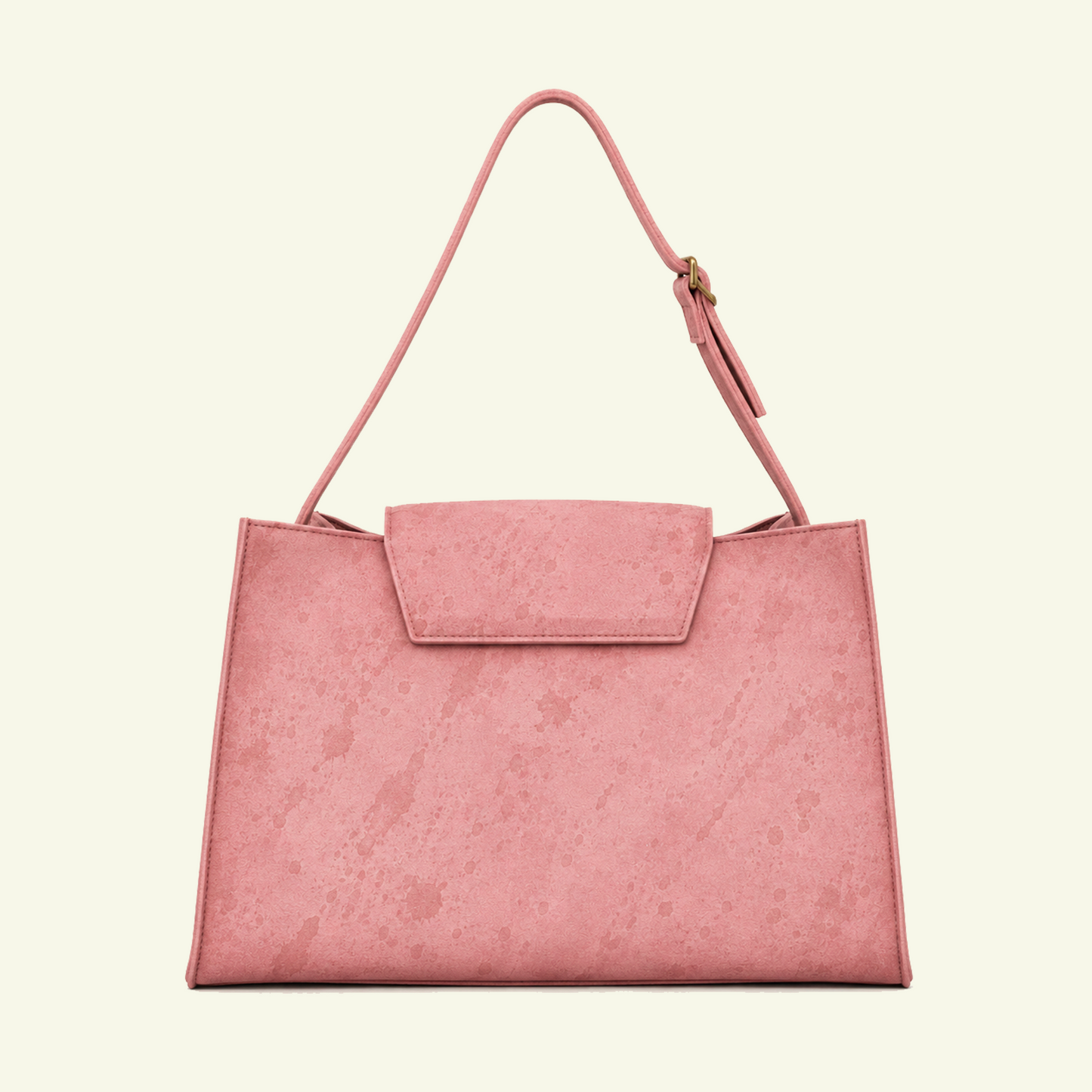 Grand sac Pascale en suede aérographié "Burnt Wheat"